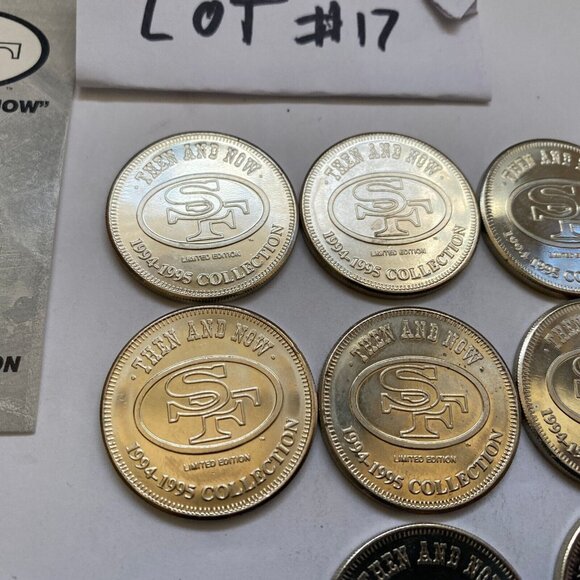 San Francisco 49ers then and now 1994-95 collectable coins 10 of 20 Lot #17 - Picture 3 of 12